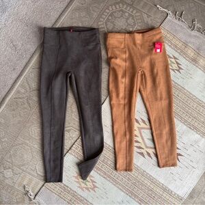 NWOT SPANX suede leggings unworn medium